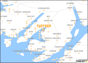 map of Tuntorp