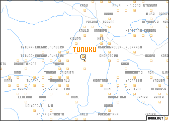 map of Tunuku