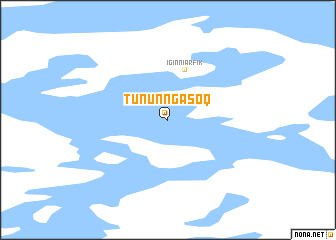 map of Tununngasoq