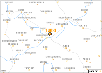 map of Tunxi