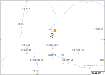 map of Tun