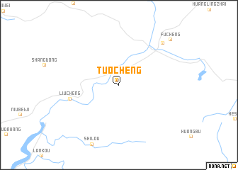 map of Tuocheng