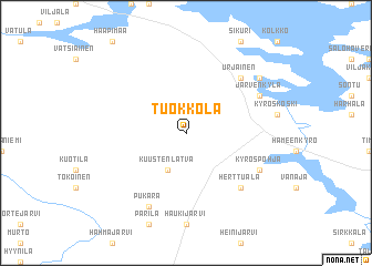 map of Tuokkola
