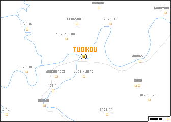 map of Tuokou