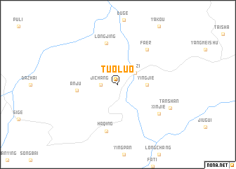 map of Tuoluo