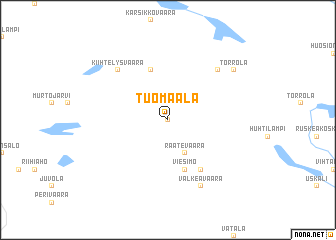 map of Tuomaala