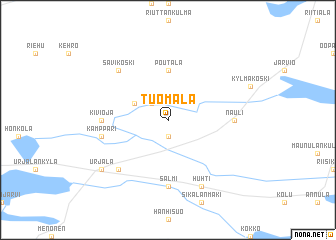 map of Tuomala
