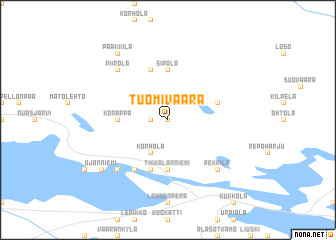 map of Tuomivaara