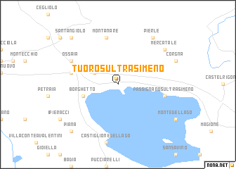 map of Tuoro sul Trasimeno