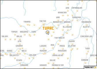 map of Tupac