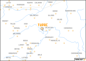 map of Tupac