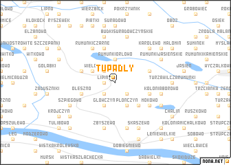 map of Tupadły