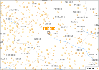 map of Tupaići