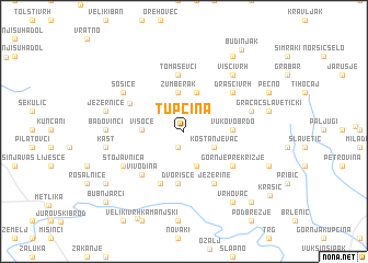 map of Tupčina