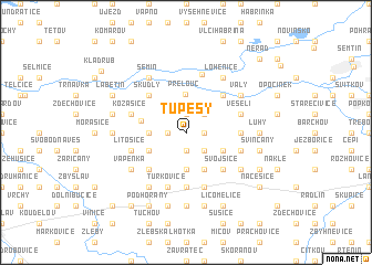 map of Tupesy