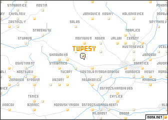 map of Tupesy