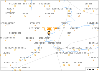 map of Tupigny