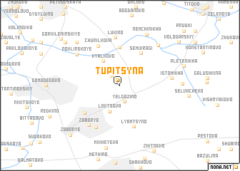 map of Tupitsyna