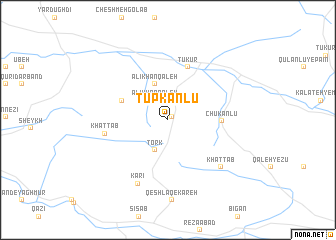 map of Tūpkānlū