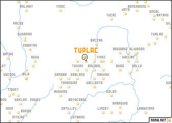 map of Tuplac
