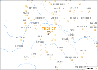 map of Tuplac