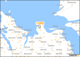 map of Tup\