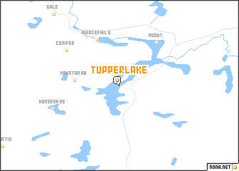 map of Tupper Lake