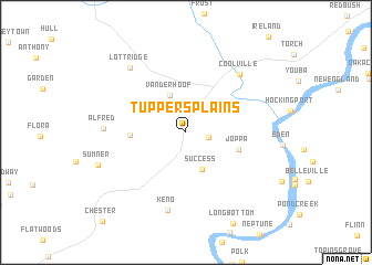 map of Tuppers Plains