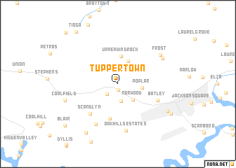 map of Tupper Town