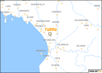 map of Tuppu