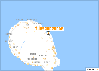 map of Tupsan Grande