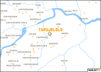 map of Tupujololo