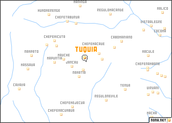 map of Tuquia