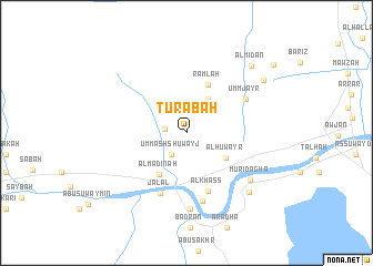 map of Turābah