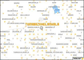 map of Turabāz Khelānwāla