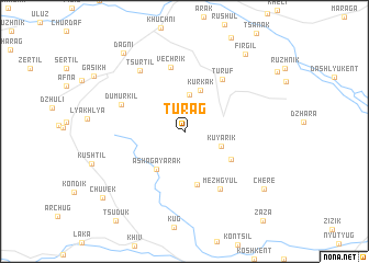 map of Turag