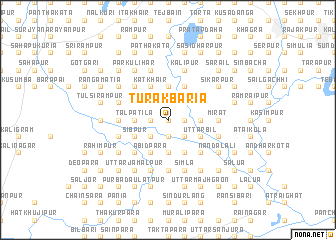 map of Turakbāria