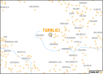 map of Turalići