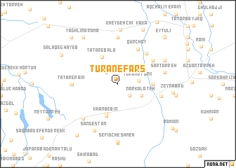 map of Tūrān-e Fārs