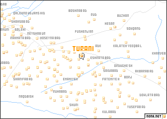 map of Tūrānī