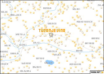 map of Turanjevina