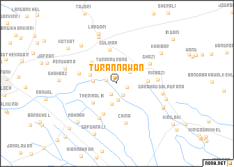 map of Turān Nawān