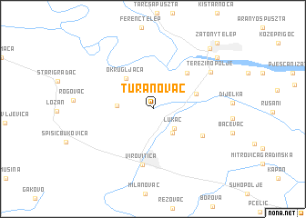 map of Turanovac