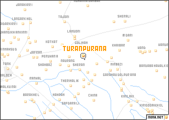 map of Turān Purāna