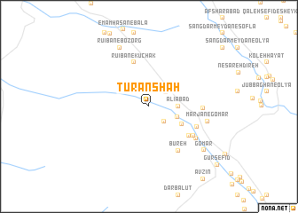 map of Tūrān Shāh