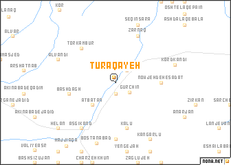 map of Tūrāqayeh