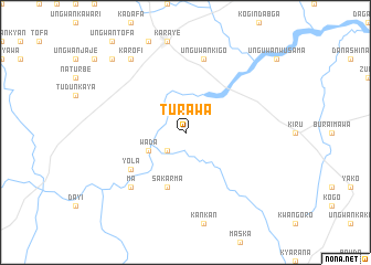 map of Turawa