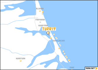 map of Ţurayf