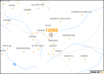 map of Ţurbā