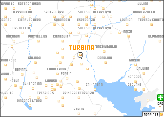 map of Turbina